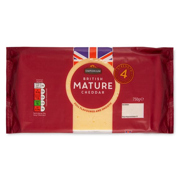 Emporium British Mature Cheddar 750g